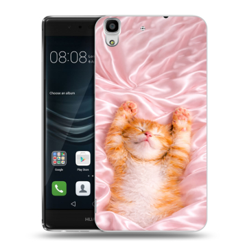 Силиконовый чехол на Huawei Y6II с принтом женский