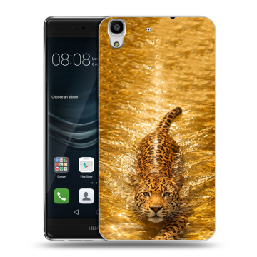 Силиконовый чехол на Huawei Y6II с принтом женский