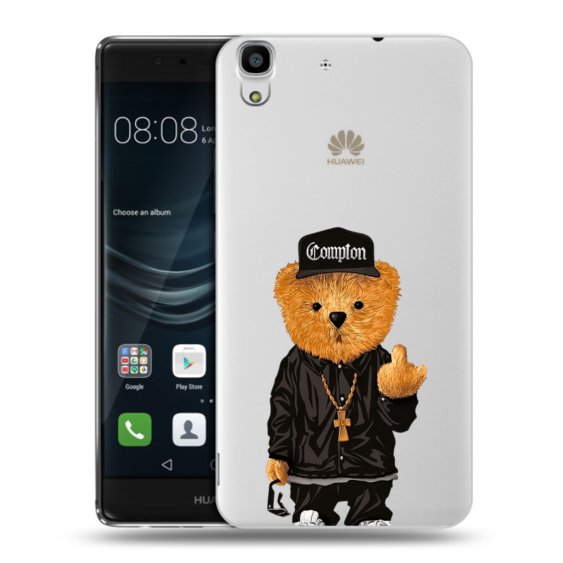 Пластиковый чехол на Huawei Y6II с принтом Плюшевый медведь Пластиковый чехол на Huawei Y6II с принтом Плюшевый медведь