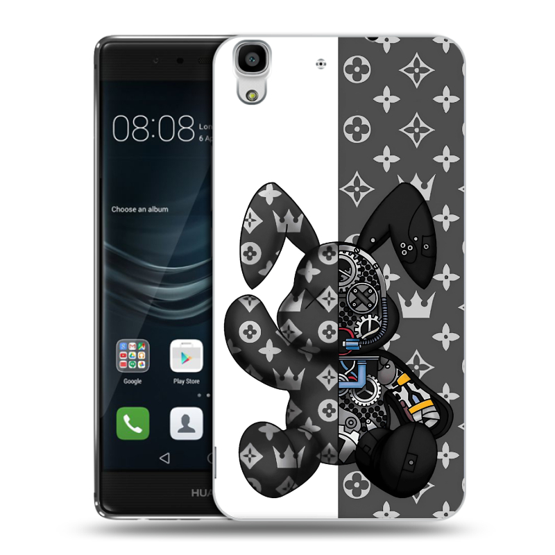 Силиконовый чехол на Huawei Y6II с принтом Луи робот Силиконовый чехол на Huawei Y6II с принтом Луи робот