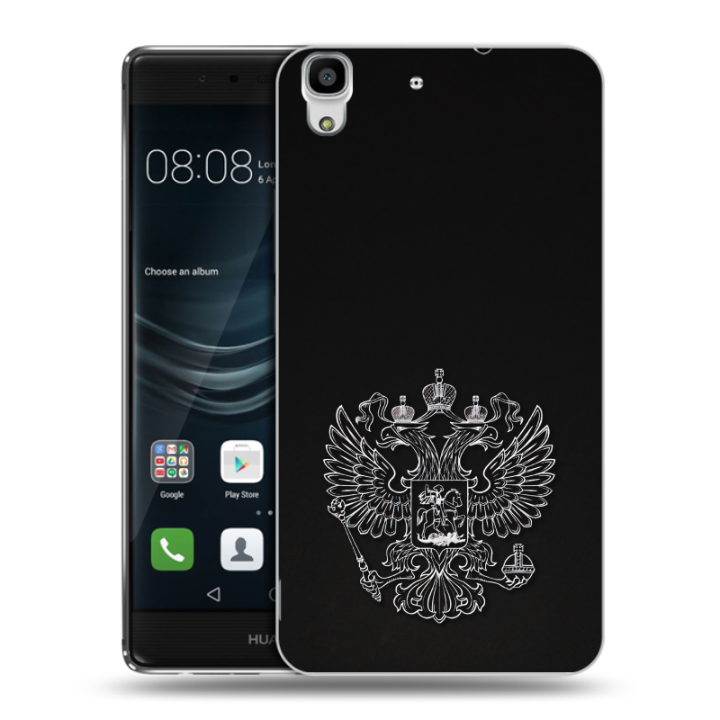 Пластиковый чехол на Huawei Y6II с принтом Герб России Пластиковый чехол на Huawei Y6II с принтом Герб России