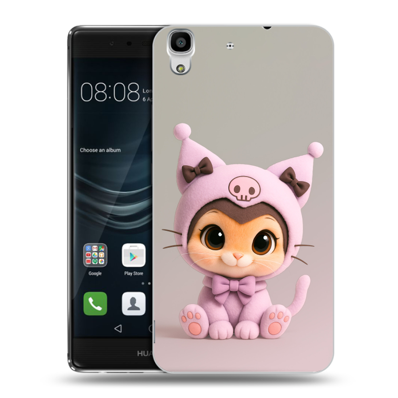 Силиконовый чехол на Huawei Y6II с принтом Куроми Kuromi Силиконовый чехол на Huawei Y6II с принтом Куроми Kuromi