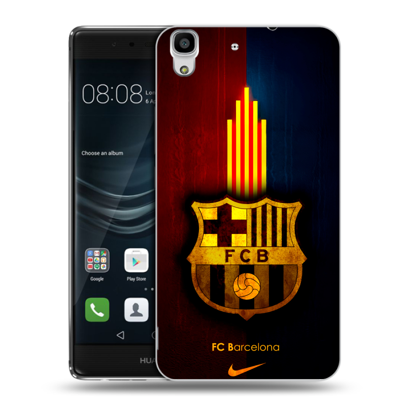 Пластиковый чехол на Huawei Y6II с принтом Барселона Barcelona Пластиковый чехол на Huawei Y6II с принтом Барселона Barcelona