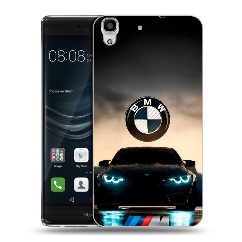 Пластиковый чехол на Huawei Y6II с принтом БМВ BMW Пластиковый чехол на Huawei Y6II с принтом БМВ BMW