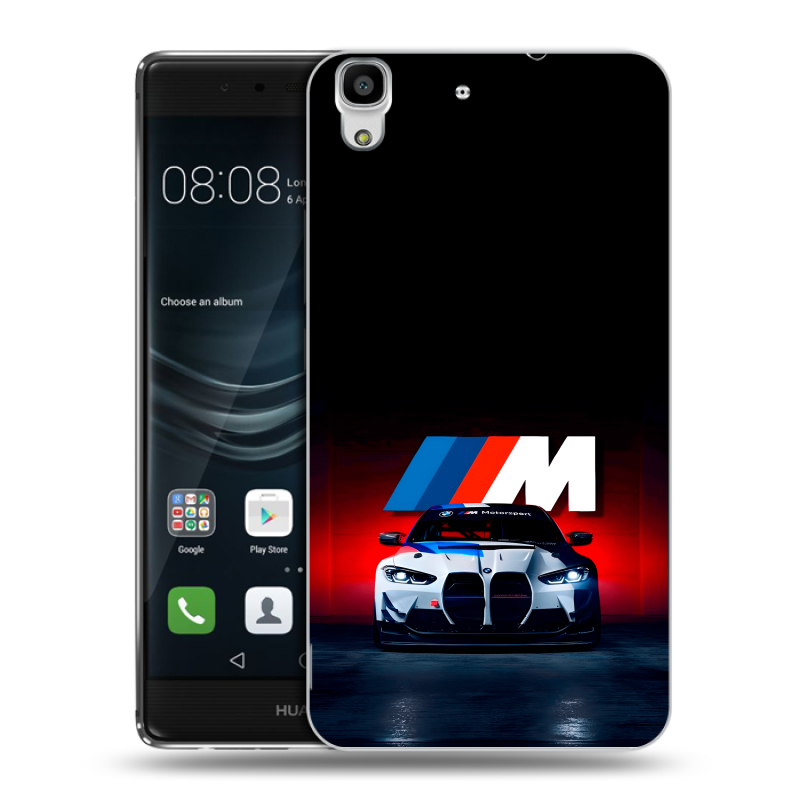 Пластиковый чехол на Huawei Y6II с принтом БМВ BMW Пластиковый чехол на Huawei Y6II с принтом БМВ BMW
