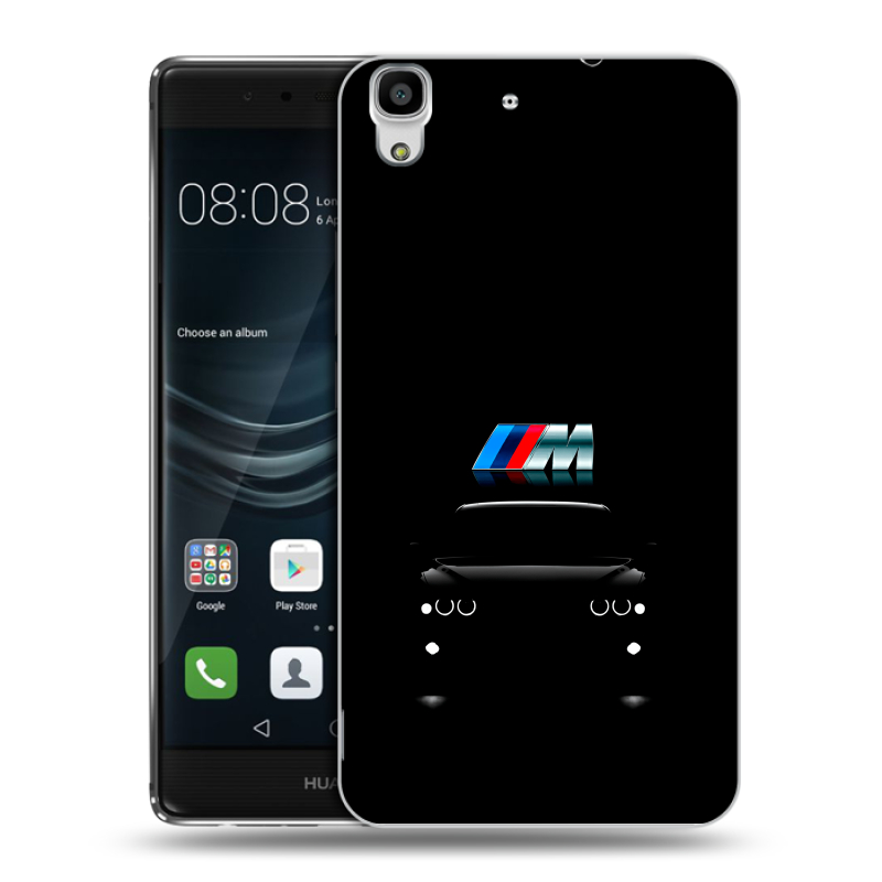 Силиконовый чехол на Huawei Y6II с принтом БМВ BMW Силиконовый чехол на Huawei Y6II с принтом БМВ BMW