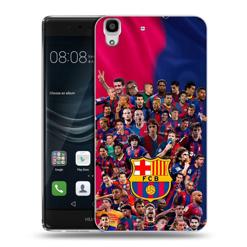Силиконовый чехол на Huawei Y6II с принтом Барселона Barcelona Силиконовый чехол на Huawei Y6II с принтом Барселона Barcelona