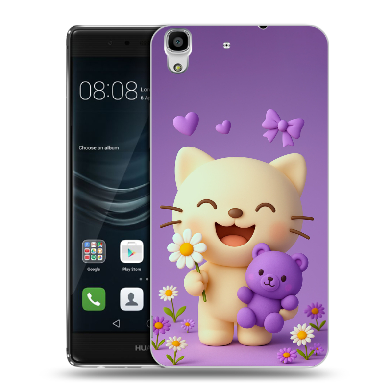 Пластиковый чехол на Huawei Y6II с принтом для девочек Пластиковый чехол на Huawei Y6II с принтом для девочек