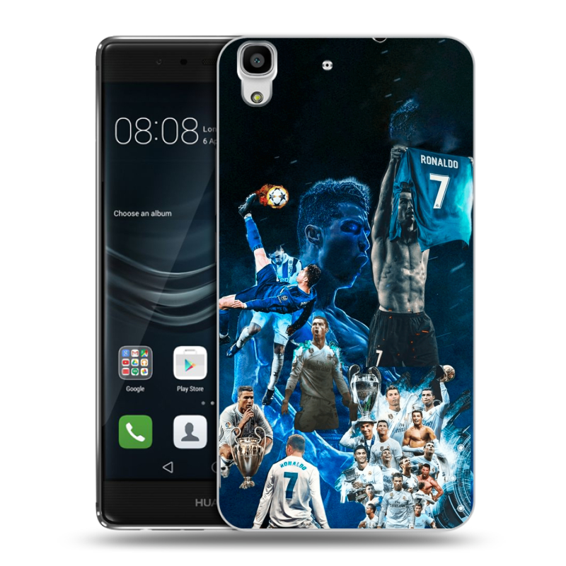Пластиковый чехол на Huawei Y6II с принтом Реал Роналдо Пластиковый чехол на Huawei Y6II с принтом Реал Роналдо
