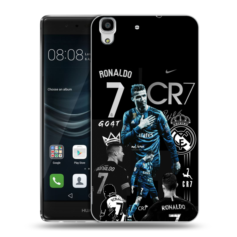 Силиконовый чехол на Huawei Y6II с принтом Реал Роналдо Силиконовый чехол на Huawei Y6II с принтом Реал Роналдо