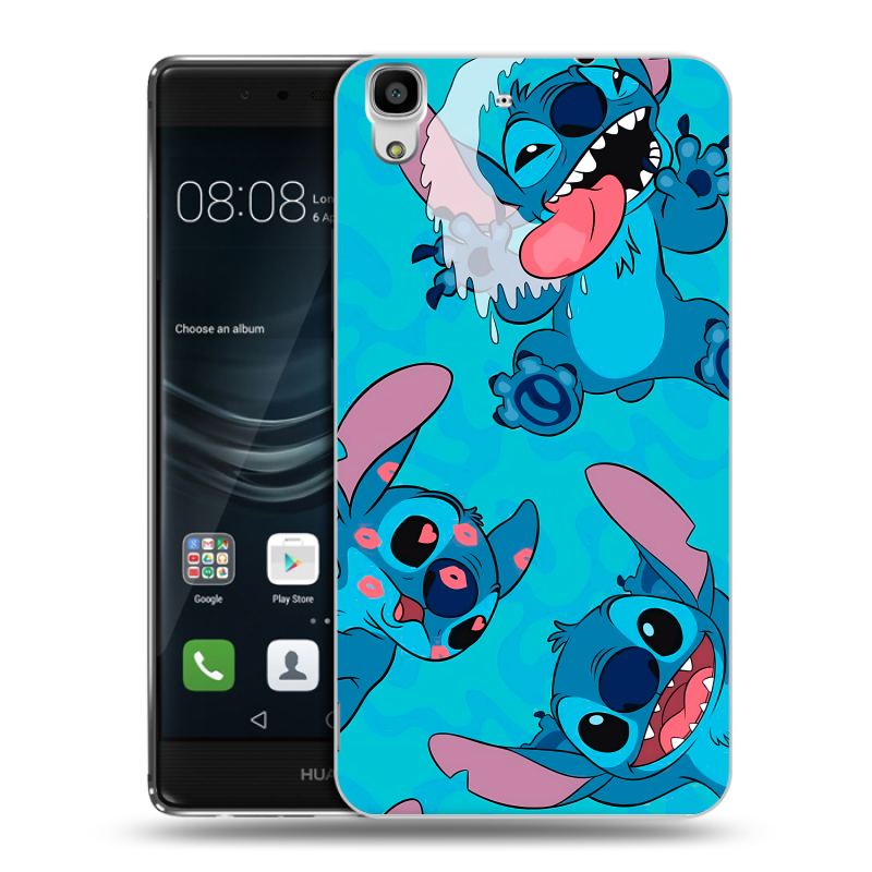 Силиконовый чехол на Huawei Y6II с принтом Лило и Стич Силиконовый чехол на Huawei Y6II с принтом Лило и Стич