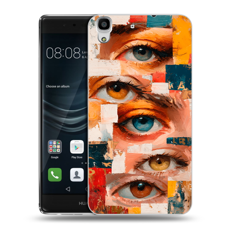 Пластиковый чехол на Huawei Y6II с принтом Модный принт Пластиковый чехол на Huawei Y6II с принтом Модный принт