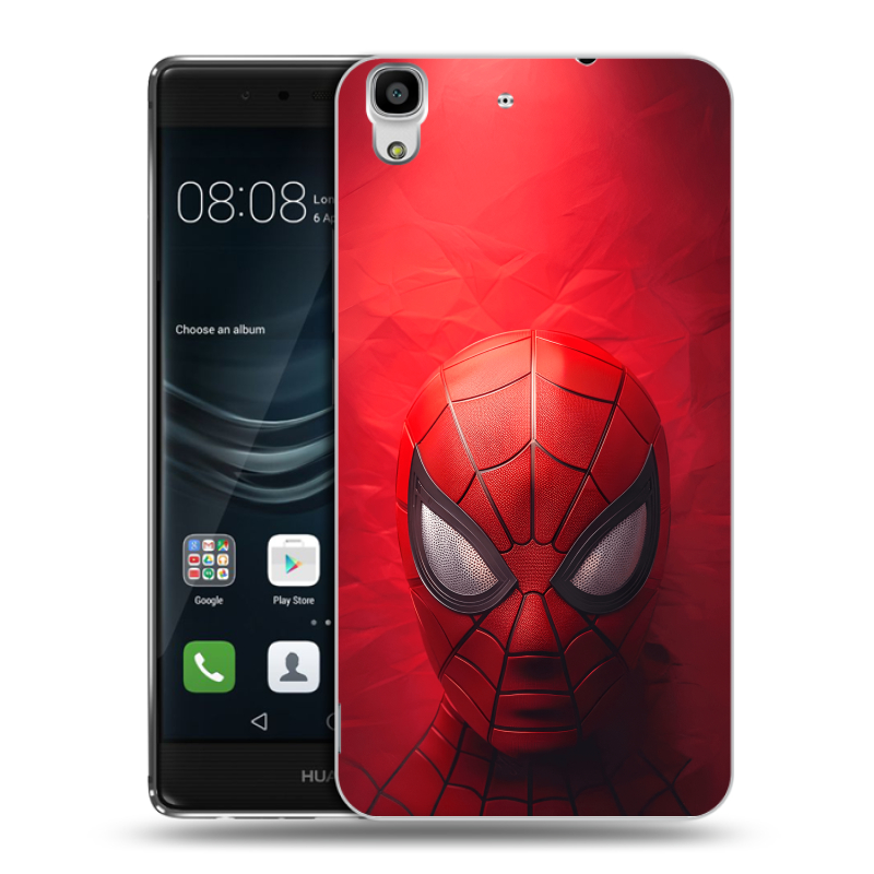 Силиконовый чехол на Huawei Y6II с принтом Spiderman Человек паук Силиконовый чехол на Huawei Y6II с принтом Spiderman Человек паук