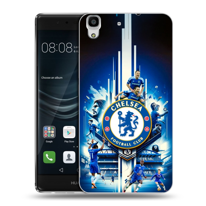 Силиконовый чехол на Huawei Y6II с принтом Chelsea Челси Силиконовый чехол на Huawei Y6II с принтом Chelsea Челси