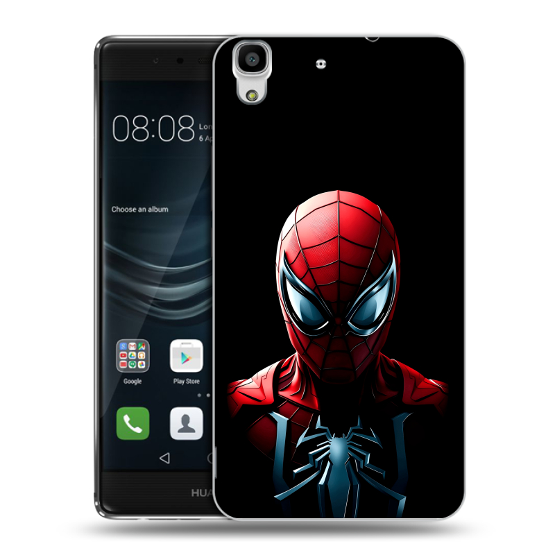 Пластиковый чехол на Huawei Y6II с принтом Spiderman Человек паук Пластиковый чехол на Huawei Y6II с принтом Spiderman Человек паук