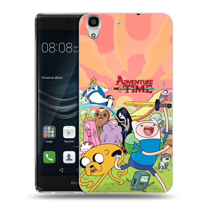 Силиконовый чехол на Huawei Y6II с принтом Adventure time Время приключений Силиконовый чехол на Huawei Y6II с принтом Adventure time Время приключений