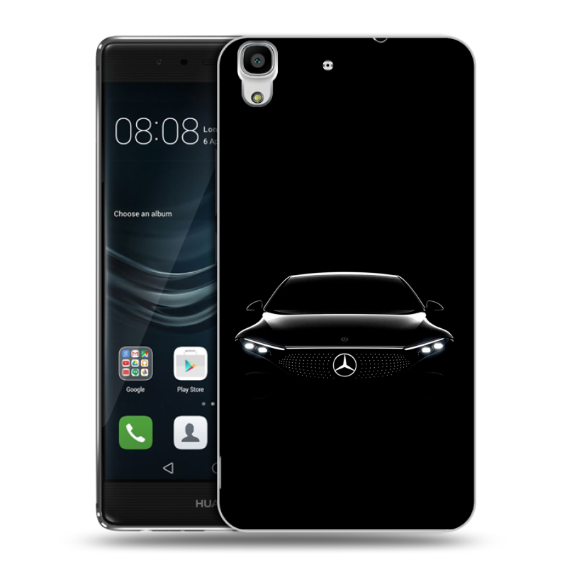 Пластиковый чехол на Huawei Y6II с принтом Mercedes Мерседес Пластиковый чехол на Huawei Y6II с принтом Mercedes Мерседес