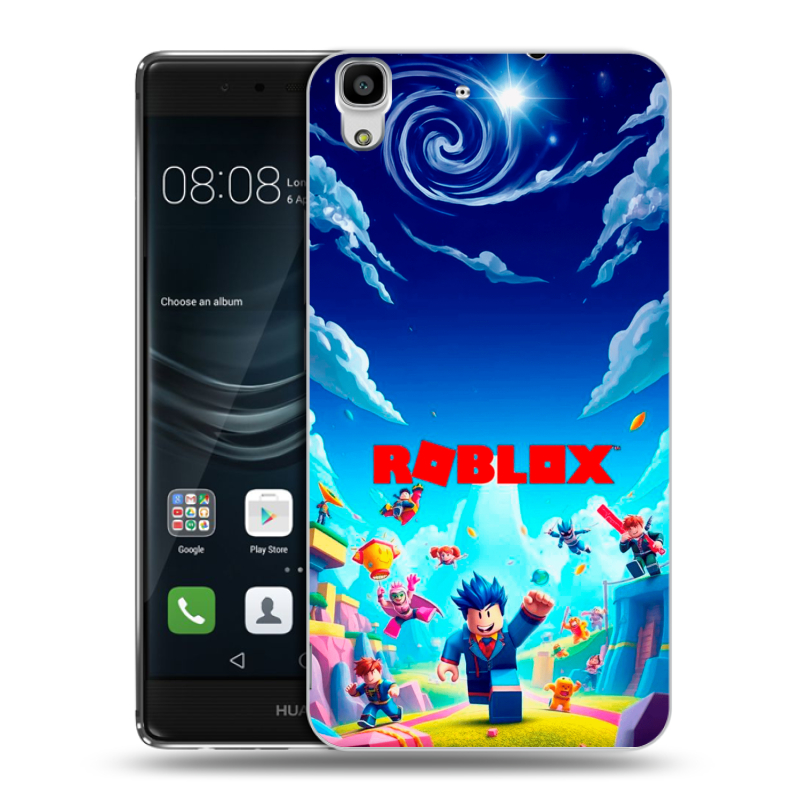 Силиконовый чехол на Huawei Y6II с принтом Roblox Роблокс Силиконовый чехол на Huawei Y6II с принтом Roblox Роблокс
