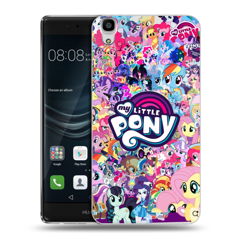 Силиконовый чехол на Huawei Y6II с принтом My little pony Дружба чудо Силиконовый чехол на Huawei Y6II с принтом My little pony Дружба чудо