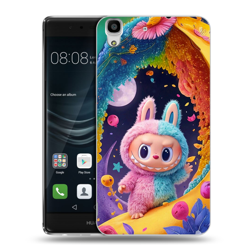 Пластиковый чехол на Huawei Y6II с принтом Labubu Лабубу Пластиковый чехол на Huawei Y6II с принтом Labubu Лабубу