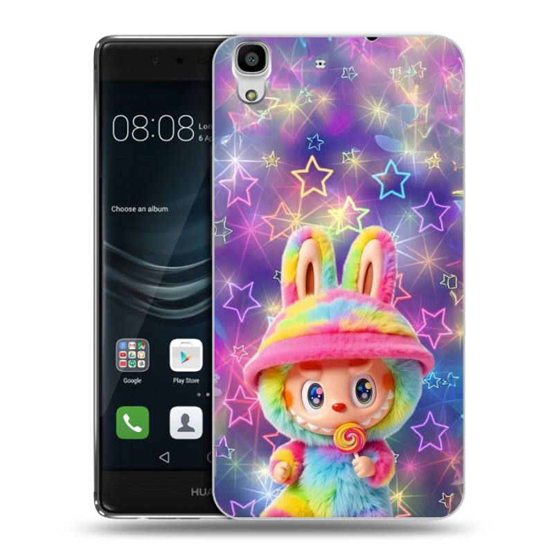 Силиконовый чехол на Huawei Y6II с принтом Labubu Лабубу Силиконовый чехол на Huawei Y6II с принтом Labubu Лабубу