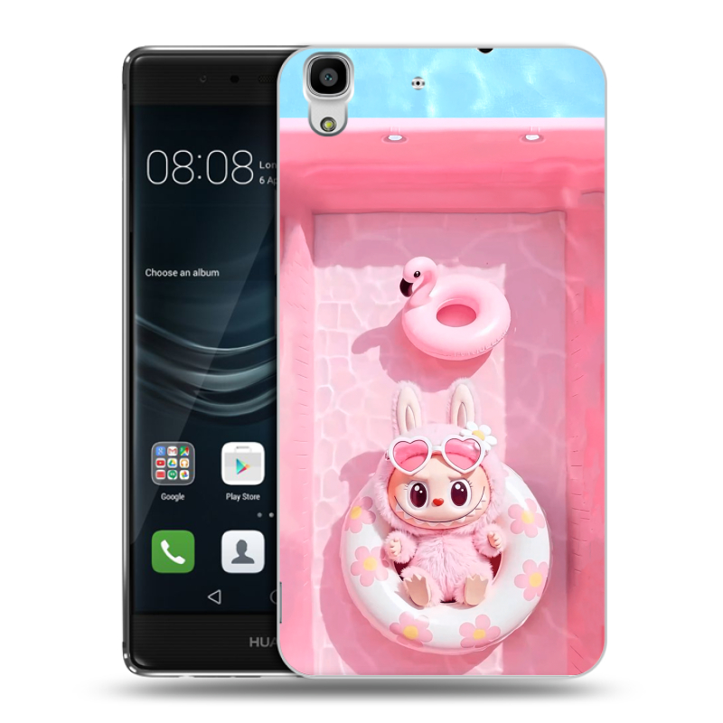 Пластиковый чехол на Huawei Y6II с принтом Labubu Лабубу Пластиковый чехол на Huawei Y6II с принтом Labubu Лабубу