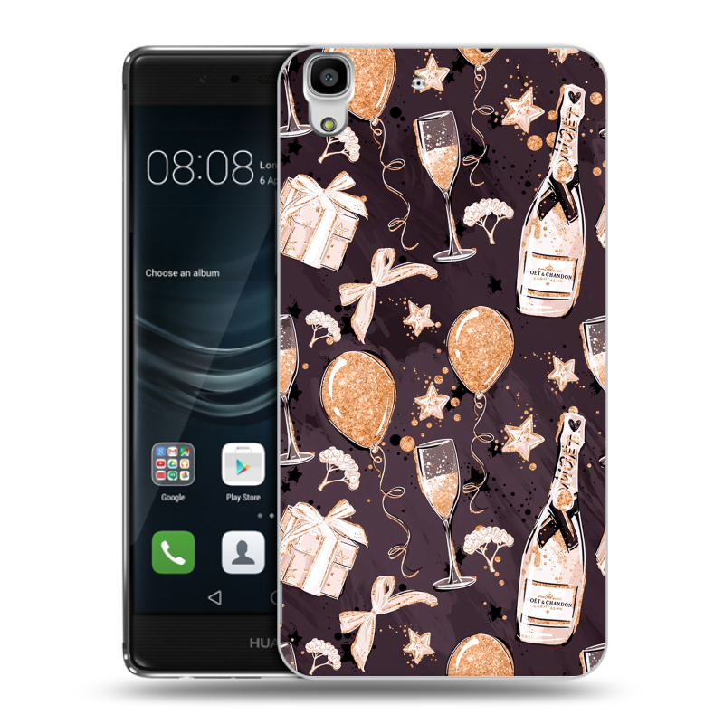 Пластиковый чехол на Huawei Y6II с принтом Новый год Пластиковый чехол на Huawei Y6II с принтом Новый год
