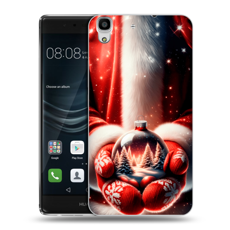 Пластиковый чехол на Huawei Y6II с принтом Новый год Пластиковый чехол на Huawei Y6II с принтом Новый год