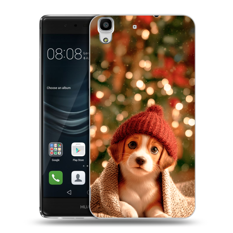 Пластиковый чехол на Huawei Y6II с принтом Новый год Пластиковый чехол на Huawei Y6II с принтом Новый год