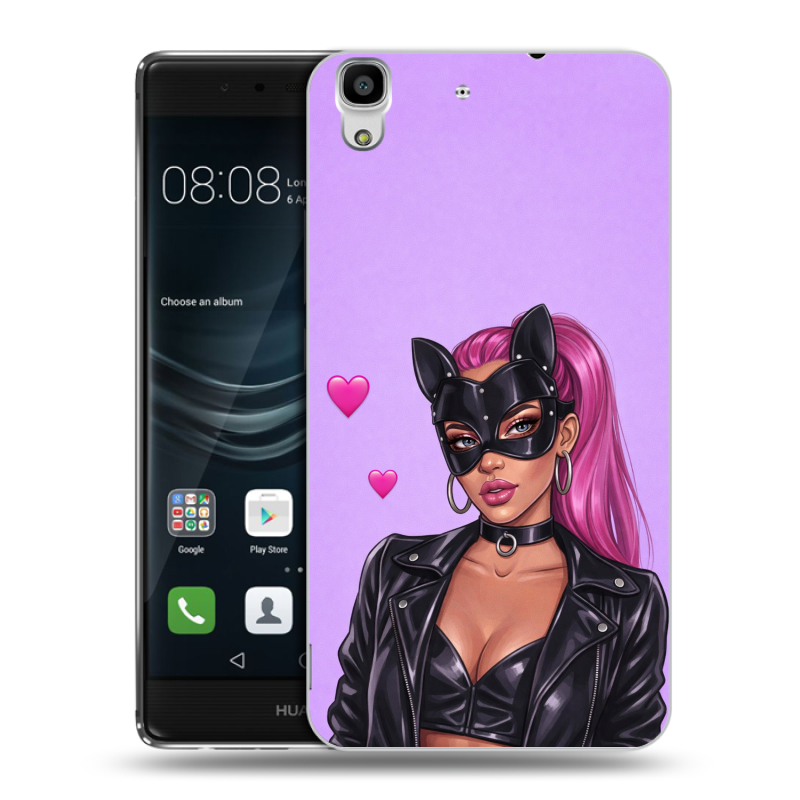 Пластиковый чехол на Huawei Y6II с принтом женский Пластиковый чехол на Huawei Y6II с принтом женский