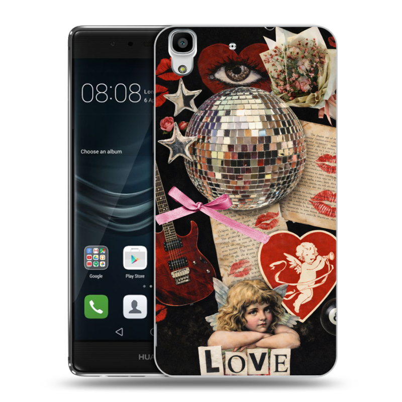 Пластиковый чехол на Huawei Y6II с принтом для девочек Пластиковый чехол на Huawei Y6II с принтом для девочек
