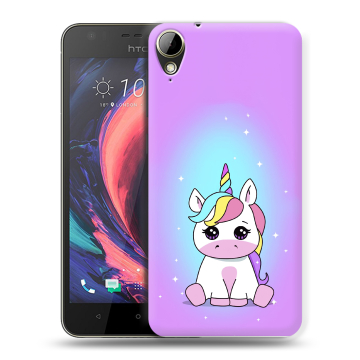 Пластиковый чехол на HTC Desire 10 Lifestyle с принтом Единорог Пластиковый чехол на HTC Desire 10 Lifestyle с принтом Единорог
