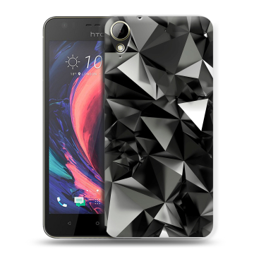 Пластиковый чехол на HTC Desire 10 Lifestyle с принтом Черные кристаллы Пластиковый чехол на HTC Desire 10 Lifestyle с принтом Черные кристаллы