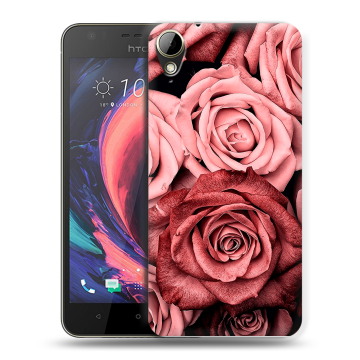 Пластиковый чехол на HTC Desire 10 Lifestyle с принтом Цветы розы Пластиковый чехол на HTC Desire 10 Lifestyle с принтом Цветы розы