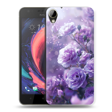 Пластиковый чехол на HTC Desire 10 Lifestyle с принтом Розы цветы Пластиковый чехол на HTC Desire 10 Lifestyle с принтом Розы цветы