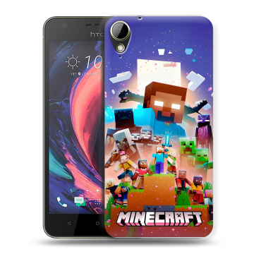 Пластиковый чехол на HTC Desire 10 Lifestyle с принтом Майнкрафт Minecraft Пластиковый чехол на HTC Desire 10 Lifestyle с принтом Майнкрафт Minecraft