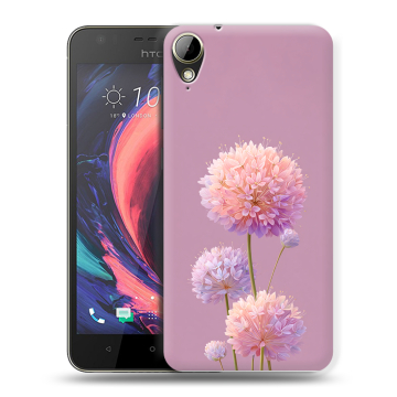 Пластиковый чехол на HTC Desire 10 Lifestyle с принтом Цветы