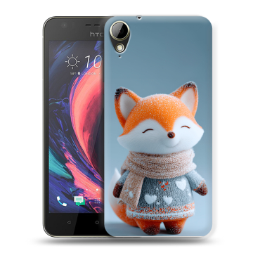 Пластиковый чехол на HTC Desire 10 Lifestyle с принтом Лиса