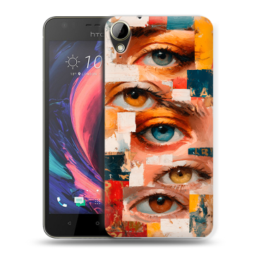 Пластиковый чехол на HTC Desire 10 Lifestyle с принтом Модный принт