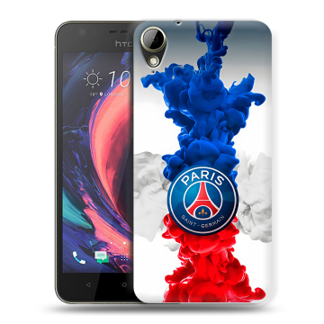 Пластиковый чехол на HTC Desire 10 Lifestyle с принтом PSG ПСЖ