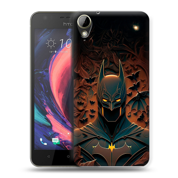 Пластиковый чехол на HTC Desire 10 Lifestyle с принтом Batman Бэтмен