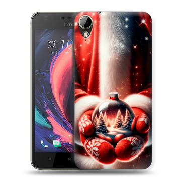 Пластиковый чехол на HTC Desire 10 Lifestyle с принтом Новый год