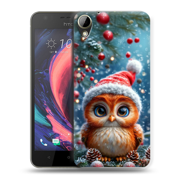 Пластиковый чехол на HTC Desire 10 Lifestyle с принтом Новый год