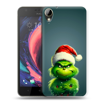 Пластиковый чехол на HTC Desire 10 Lifestyle с принтом Новый год