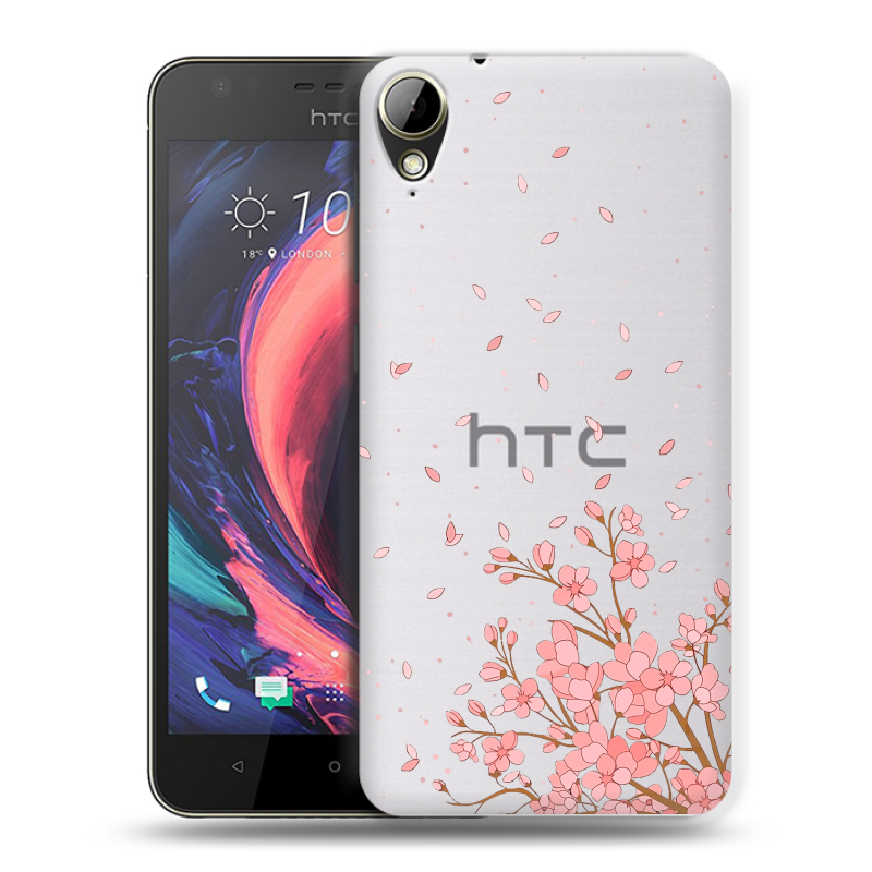 Пластиковый чехол на HTC Desire 10 Lifestyle с принтом Ветка сакуры Пластиковый чехол на HTC Desire 10 Lifestyle с принтом Ветка сакуры