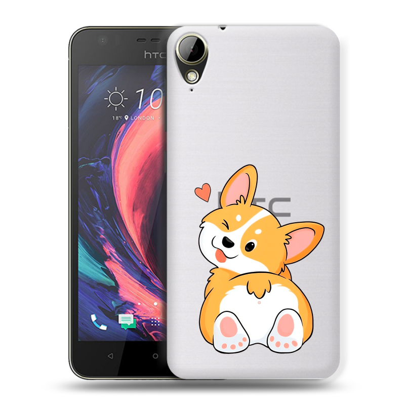 Пластиковый чехол на HTC Desire 10 Lifestyle с принтом Корги Пластиковый чехол на HTC Desire 10 Lifestyle с принтом Корги