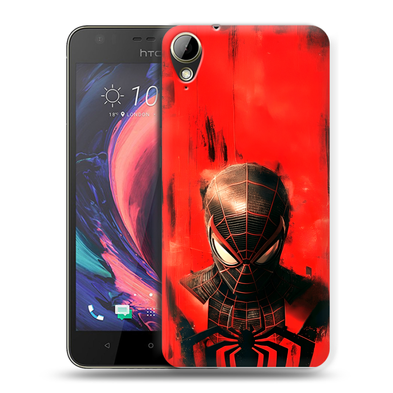 Пластиковый чехол на HTC Desire 10 Lifestyle с принтом человек паук spiderman Пластиковый чехол на HTC Desire 10 Lifestyle с принтом человек паук spiderman