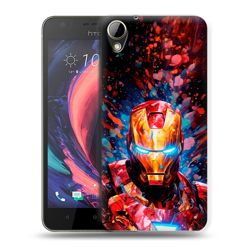 Пластиковый чехол на HTC Desire 10 Lifestyle с принтом Железный человек Ironman Пластиковый чехол на HTC Desire 10 Lifestyle с принтом Железный человек Ironman