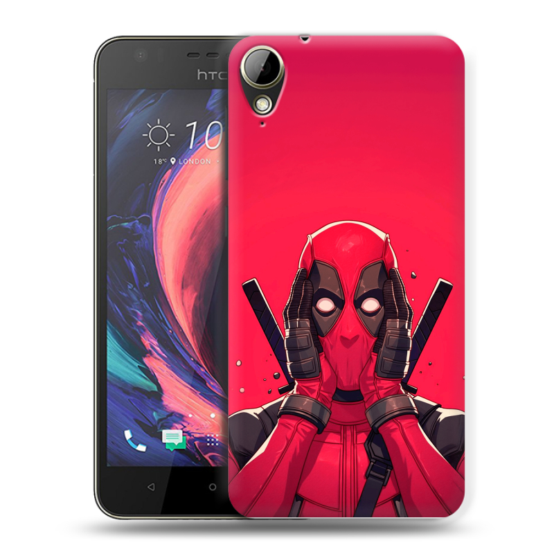 Пластиковый чехол на HTC Desire 10 Lifestyle с принтом Дедпул Deadpool Пластиковый чехол на HTC Desire 10 Lifestyle с принтом Дедпул Deadpool