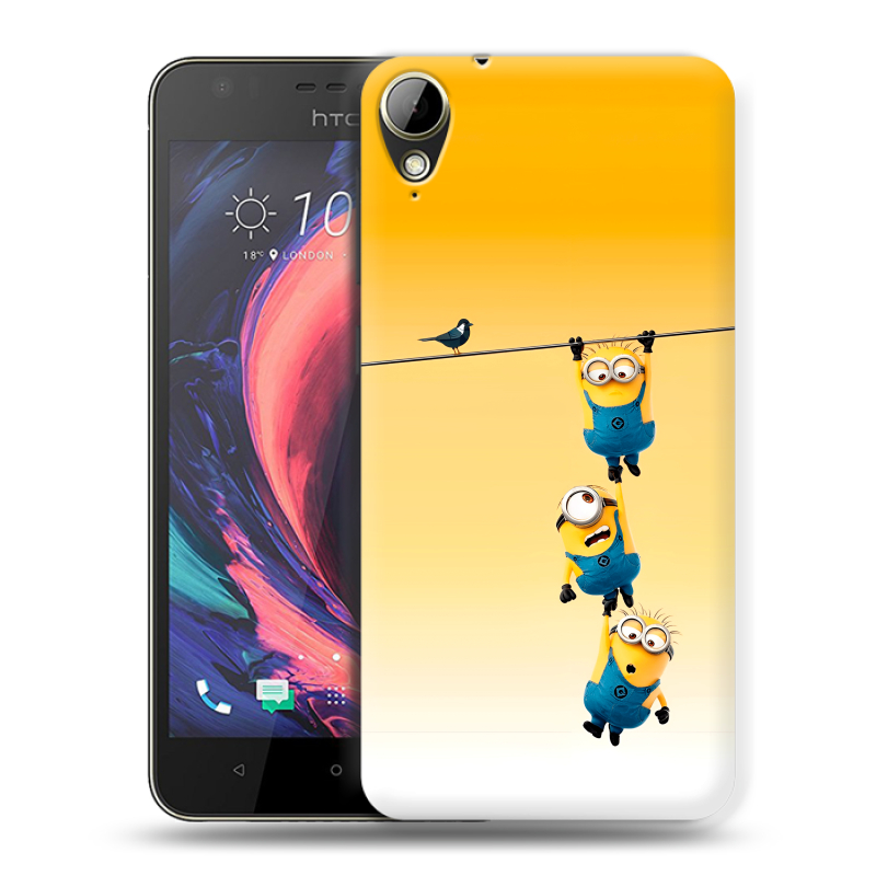 Пластиковый чехол на HTC Desire 10 Lifestyle с принтом Миньоны Пластиковый чехол на HTC Desire 10 Lifestyle с принтом Миньоны